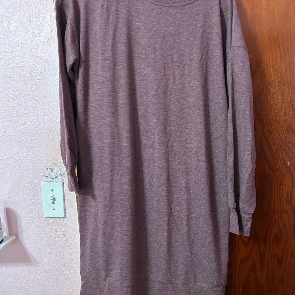 Casual Long Sleeve Purple Dress